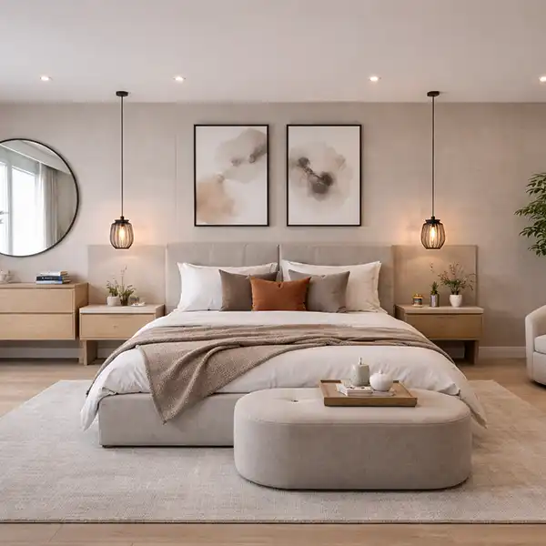 Completed loft bedroom with dormer in Surbiton KT6