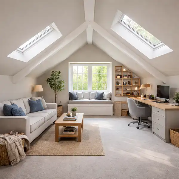 garage conversions build progress in Surrey home