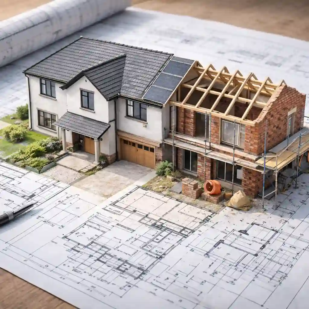 Measured survey and proposed layout drawings for a Surrey home improvement project