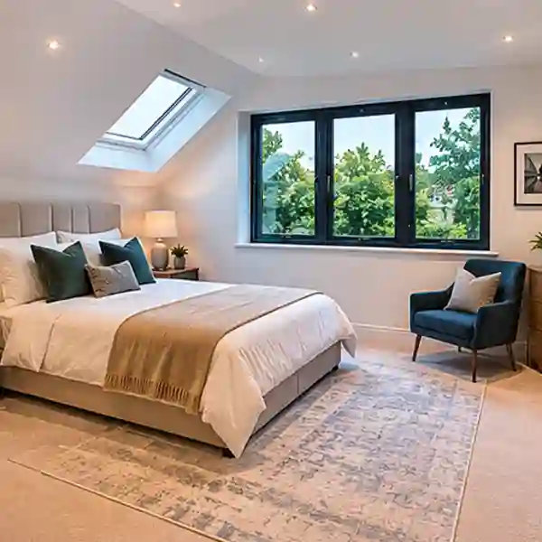 Ensuite bathroom in Raynes Park SW20 L-shaped dormer loft conversion