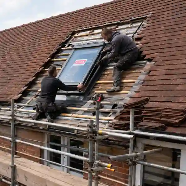 Rooflight installation as part of Thames Ditton KT7 loft conversion