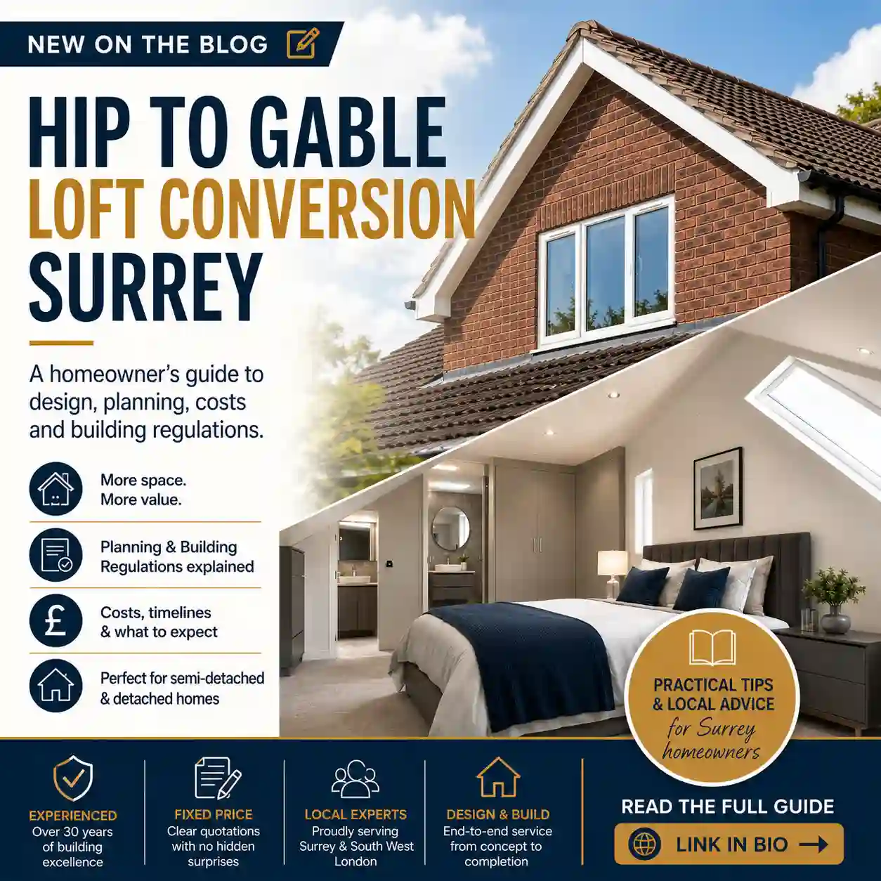 Hip to Gable Loft Conversion Surrey