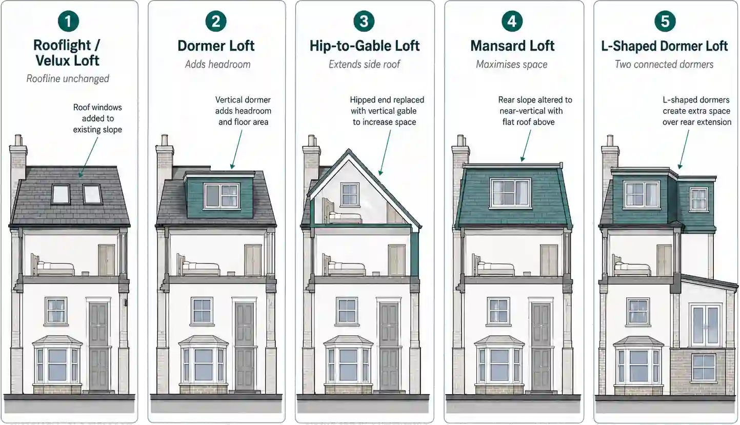 Different loft conversion types