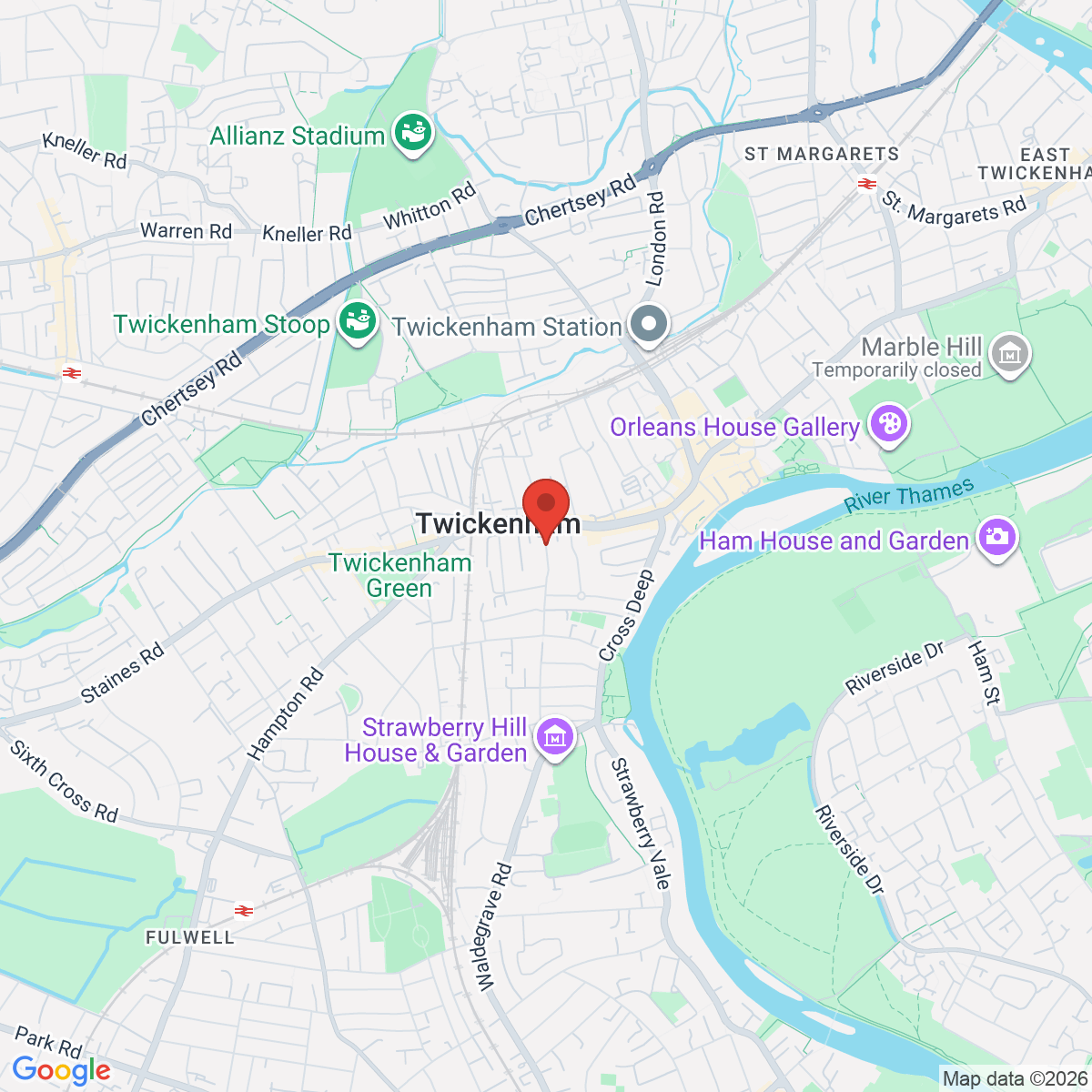 Map of Twickenham