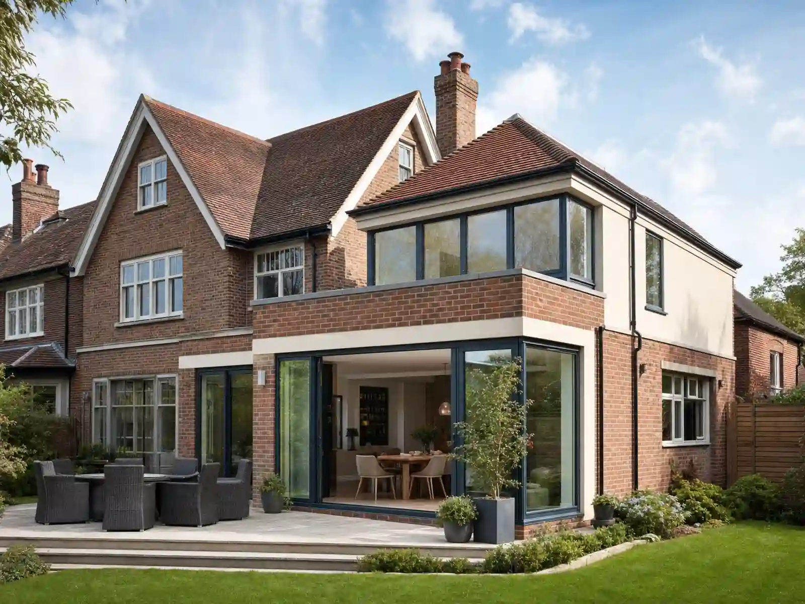 Double-storey extension example for an Elmbridge family home