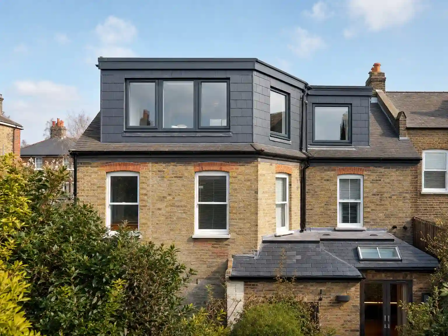 L-shaped dormer loft conversion design option for period homes