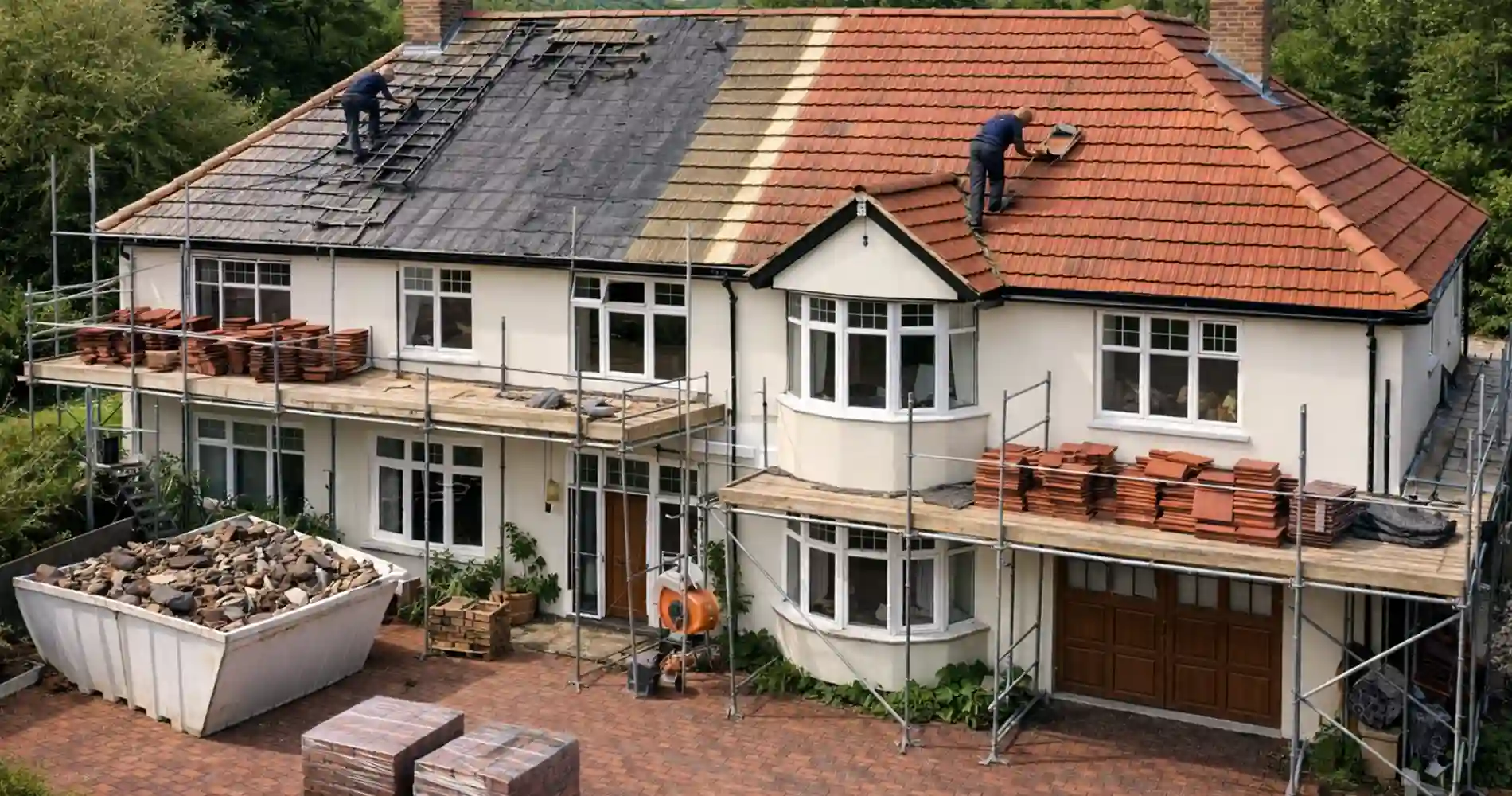 Reroofing services and residential roof replacement in Elmbridge and Surrey