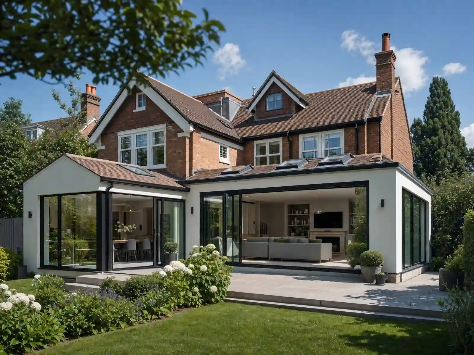 Wrap-around extension example for a Surrey family home